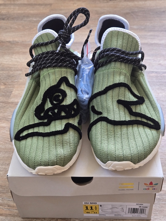 adidas Other - Adidas Hu Pharrell x Bbc Dog Men's Knit Slip-On Sneakers- Size 11.5
